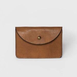 Universal Thread Accordion Card Case - Brown